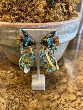 Lunch at the Ritz Fish Clip-on Earrings